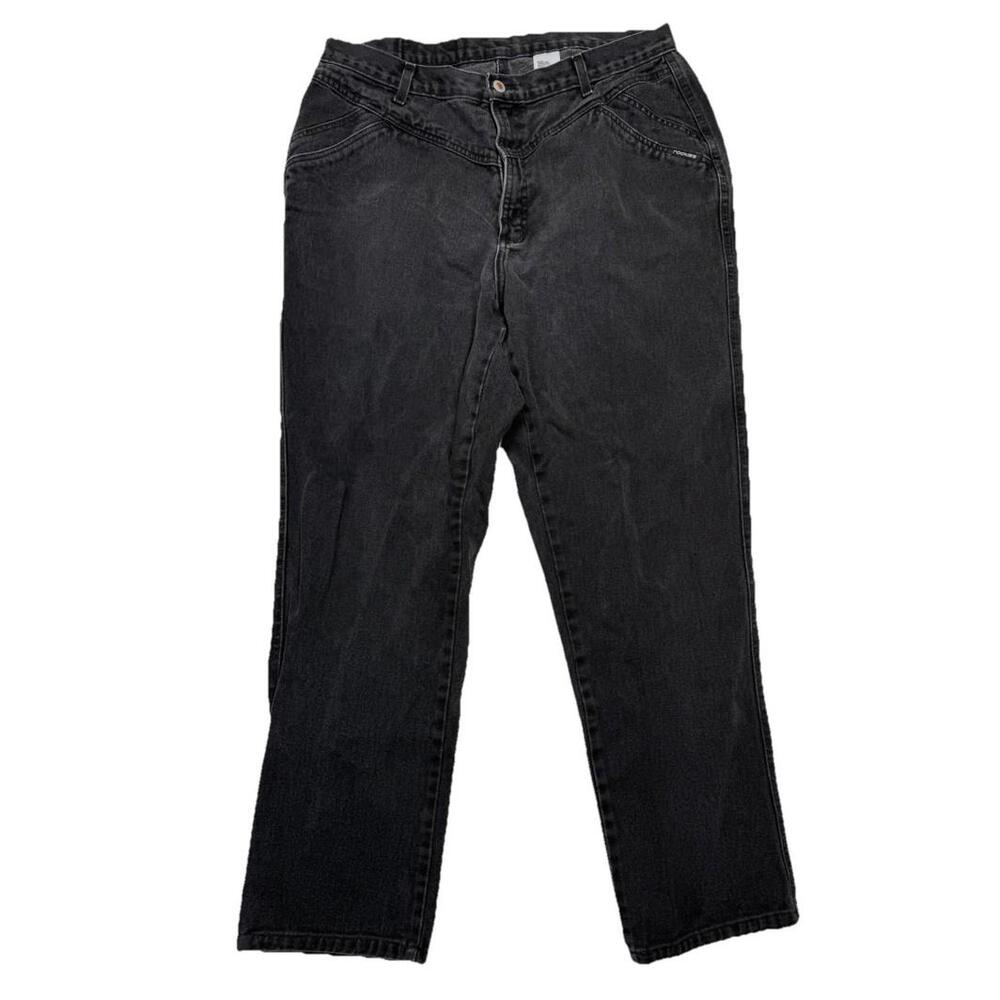 Vintage Rockies Womens Jeans Size 18W/ XL 36x 30 Bareback Black Western USA Made